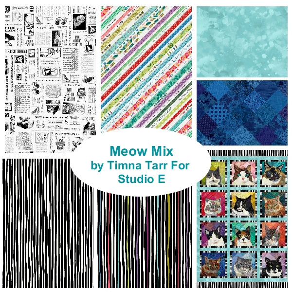 FQBs_3-1175 Meow Mix Fat Quarter Bundle - Image 1