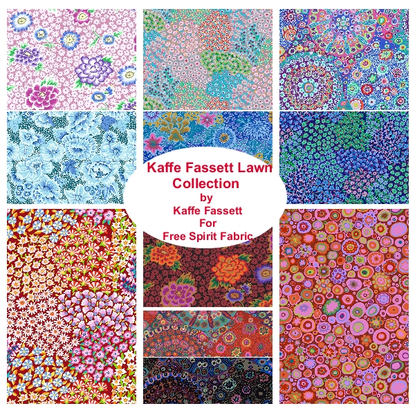 FQBs_3-1177 Kaffe Fassett Cotton Lawn Fat Quarter Bundle - Image 1