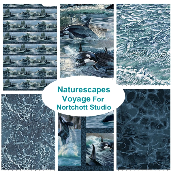 FQBs_3-1181 Naturescapes Voyage Fat Quarter Bundle - Image 1