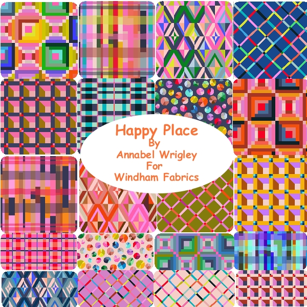 FQBs_3-1181 Happy Place Fat Quarter Bundle - Image 1