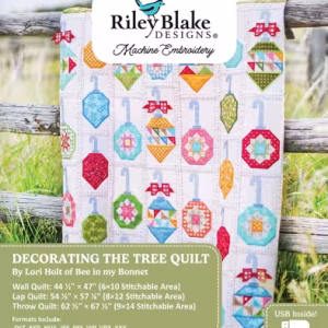 Decorating The Tree Quilt Machine Embroidery - USB