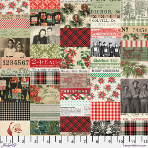 Tim Holtz Seasonal Palette Christmas Collage Canvas