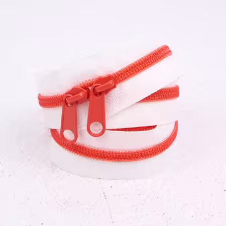 RRZIP30-100 Renaissance Ribbons 30" Handbag Zipper Flame - Image 1