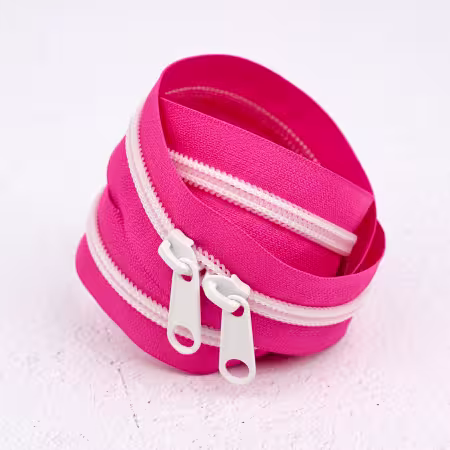 RRZIP30-405 Renaissance Ribbons 30" Handbag Zipper Acid Pink - Image 1