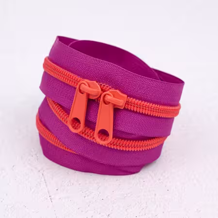 RRZIP30-501 Renaissance Ribbons 30" Handbag Zipper Grape Slushy - Image 1