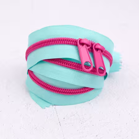 RRZIP30-600 Renaissance Ribbons 30" Handbag Zipper Poolside - Image 1