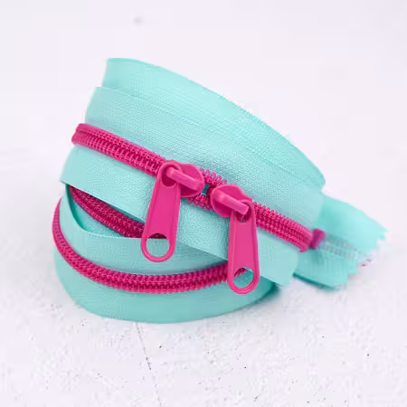 RRZIP40-600 Renaissance Ribbons 40" Handbag Zipper Poolside - Image 1