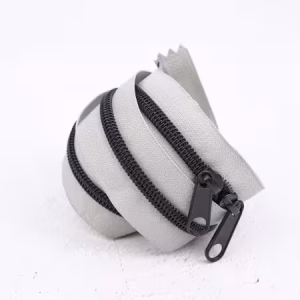 Renaissance Ribbons 40" Handbag Zipper Smoke