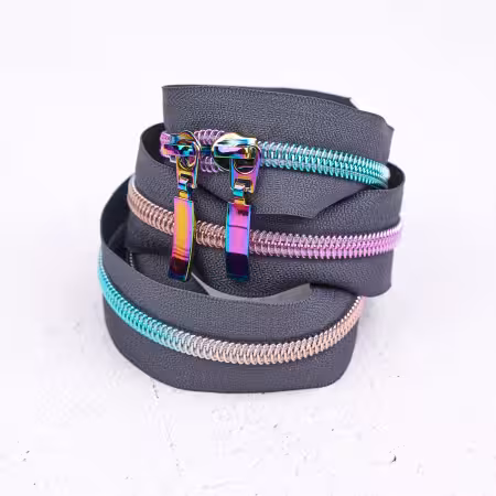 RRZIP40-804 Renaissance Ribbons 40" Handbag Zipper Aurora Storm - Image 1