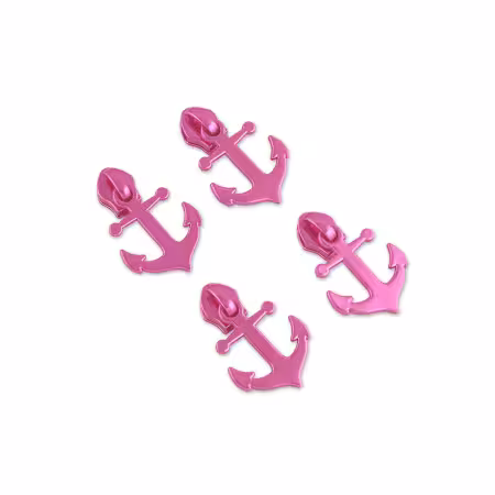 STS342P Four Tula Pink #5 Anchor Zipper Pulls - Image 1