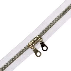 Zakka Workshop 30in White Two-Way Pull Zipper