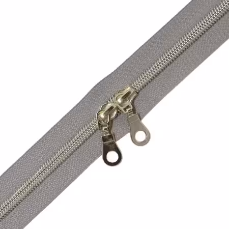 ZW6875 Zakka Workshop 30in Grey Two-Way Pull Zipper - Image 1